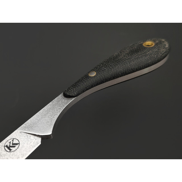 Кирилл Козлов нож Осока Mod. сталь Aus-10Co, рукоять Micarta dark grey