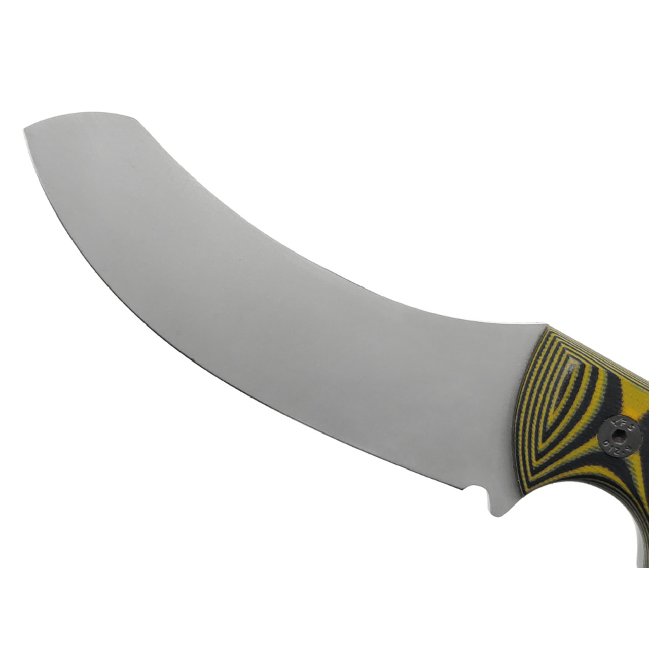 Волчий Век нож Кондрат 10 сталь N690 WA стоунвош, рукоять G10 black & yellow, винты