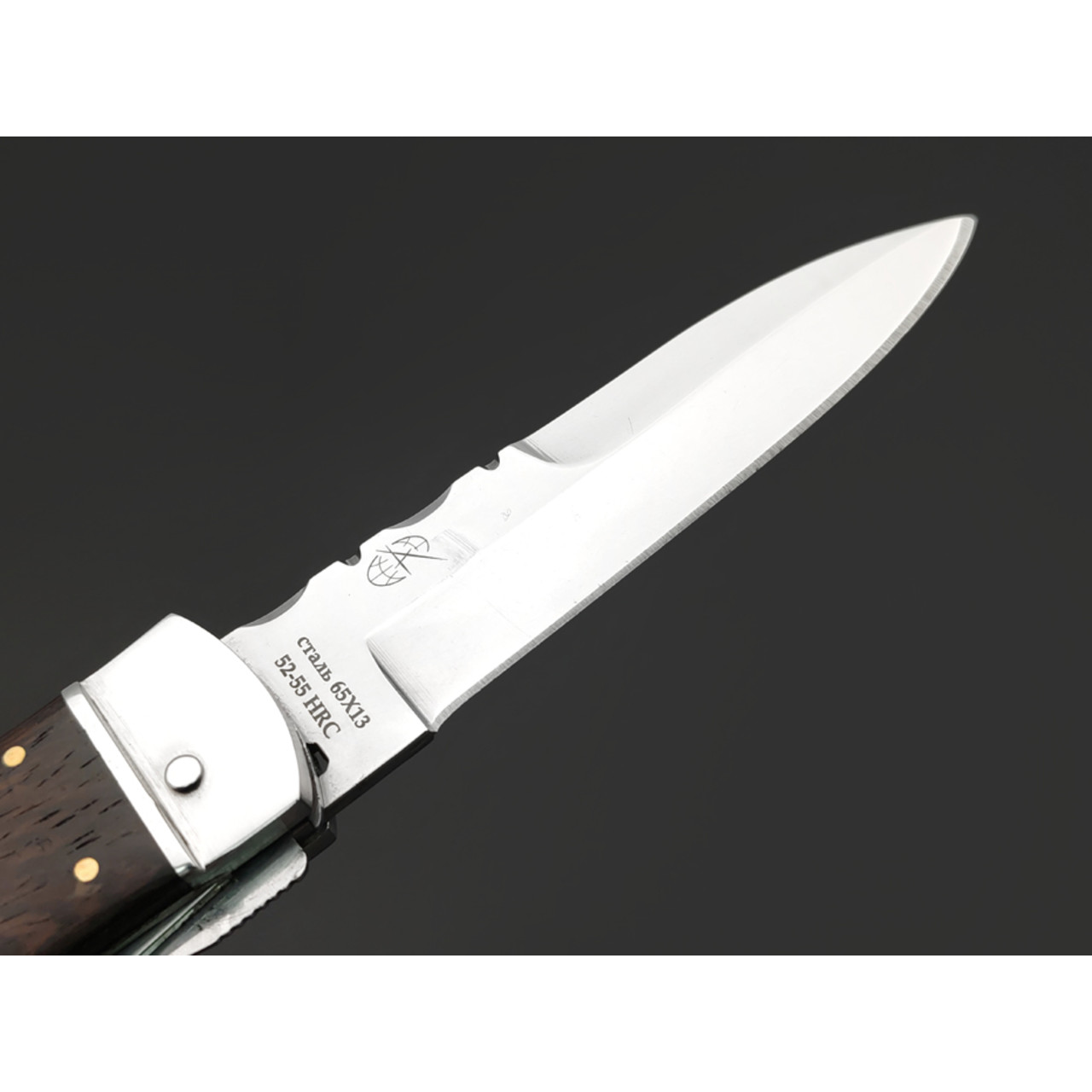Pirat автоматический многофункциональный нож Снайпер-2 SA509 сталь 65Х13, рукоять Дерево венге