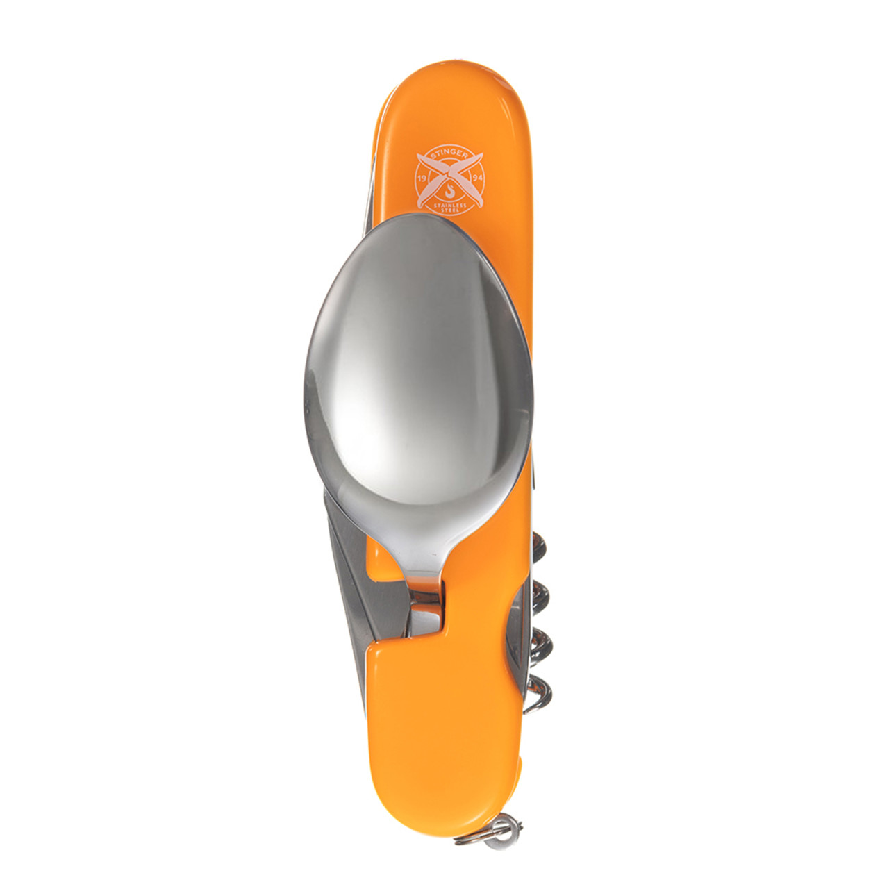 Stinger нож многофункциональный FK-A106P-1 (8 функций) сталь 420, рукоять ABS orange