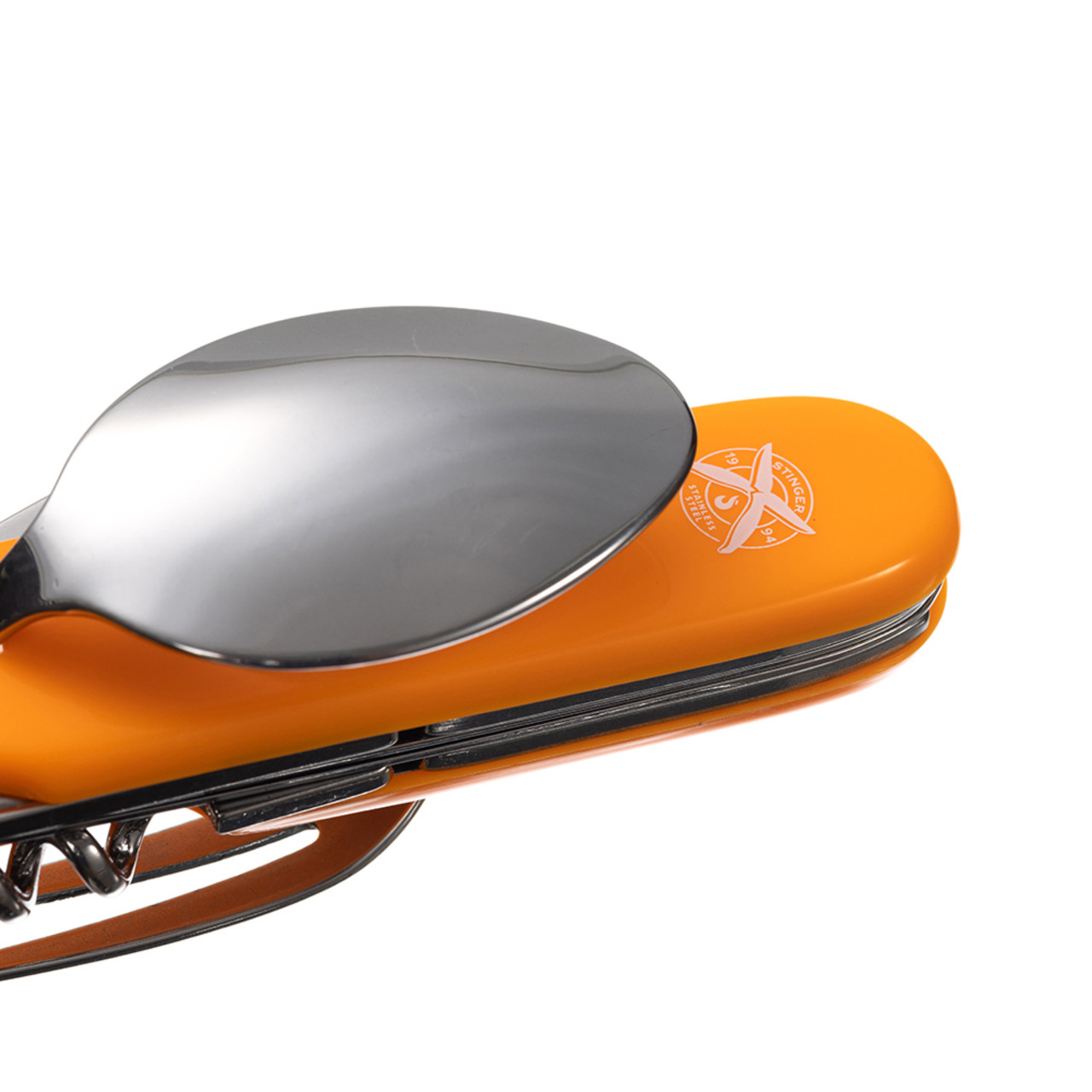 Stinger нож многофункциональный FK-A106P-1 (8 функций) сталь 420, рукоять ABS orange