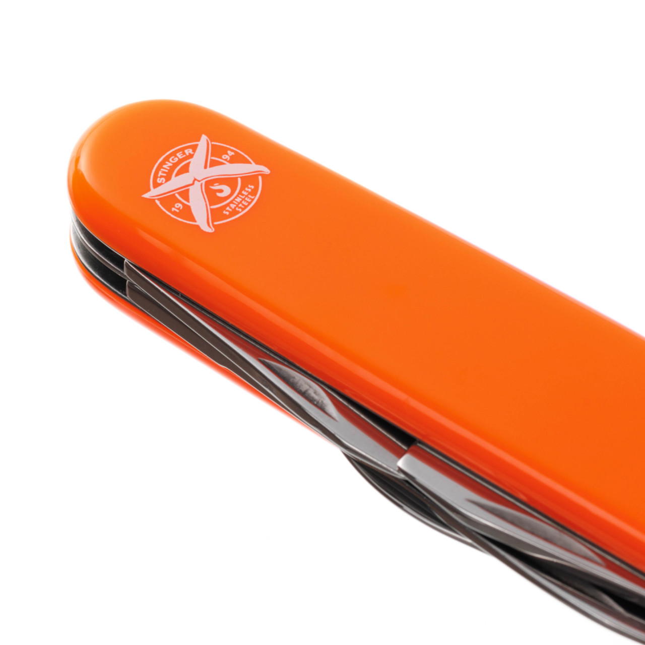Stinger нож многофункциональный FK-K5005NH-11F (11 функций) сталь 420, рукоять ABS orange