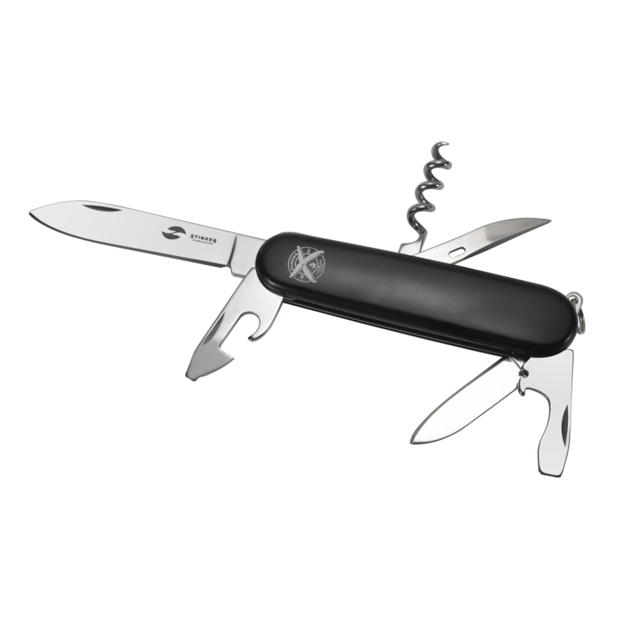 Stinger нож многофункциональный FK-K5006NH-11F (11 функций) сталь 420, рукоять ABS black