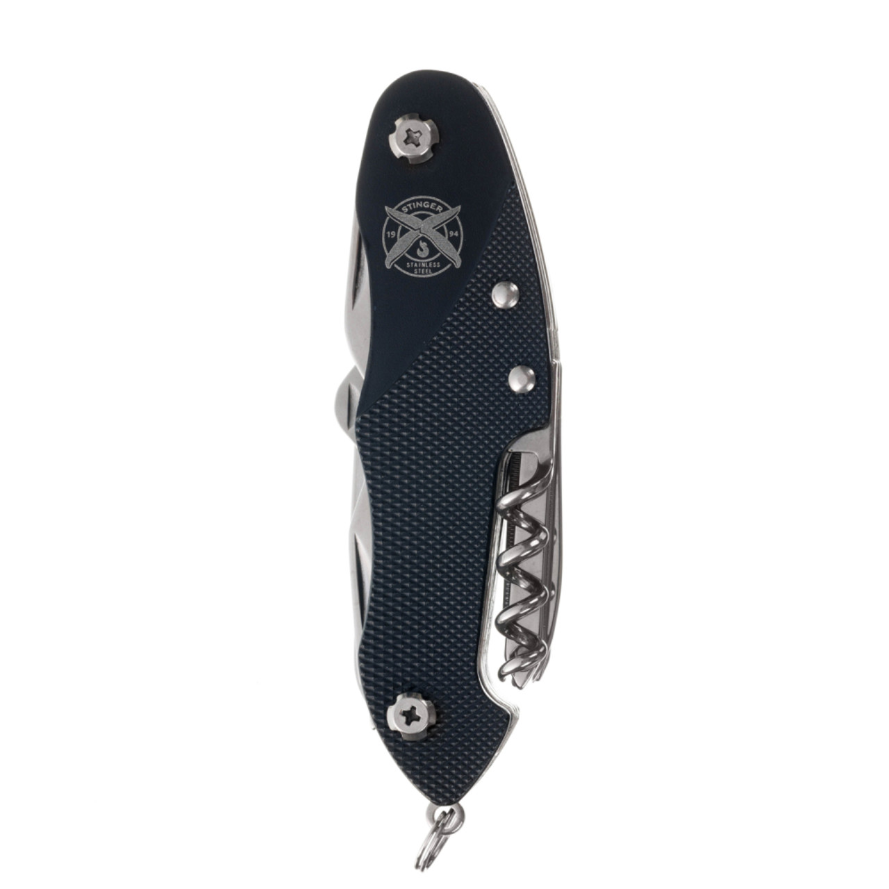 Stinger нож многофункциональный FK-KG5011L7 (15 функций) сталь 420, рукоять Aluminum black