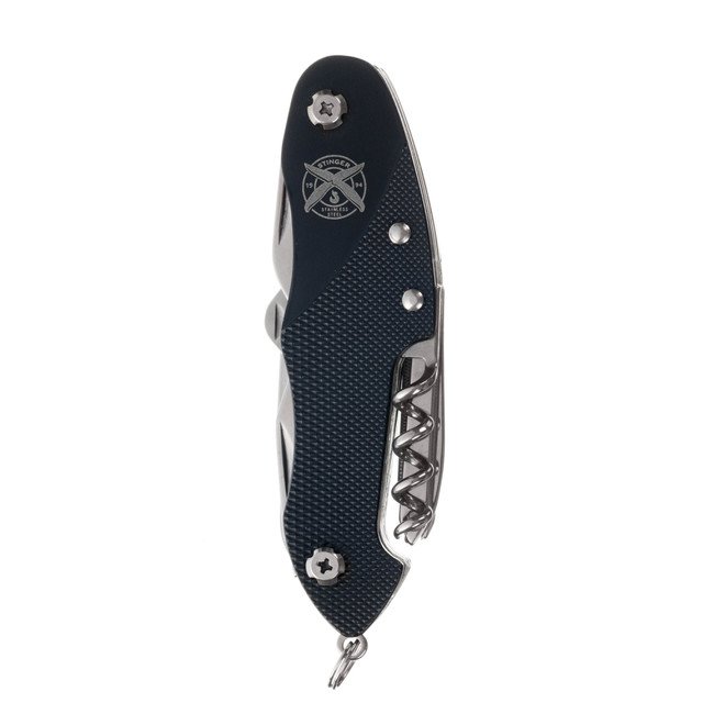 Stinger нож многофункциональный FK-KG5011L7 (15 функций) сталь 420, рукоять Aluminum black