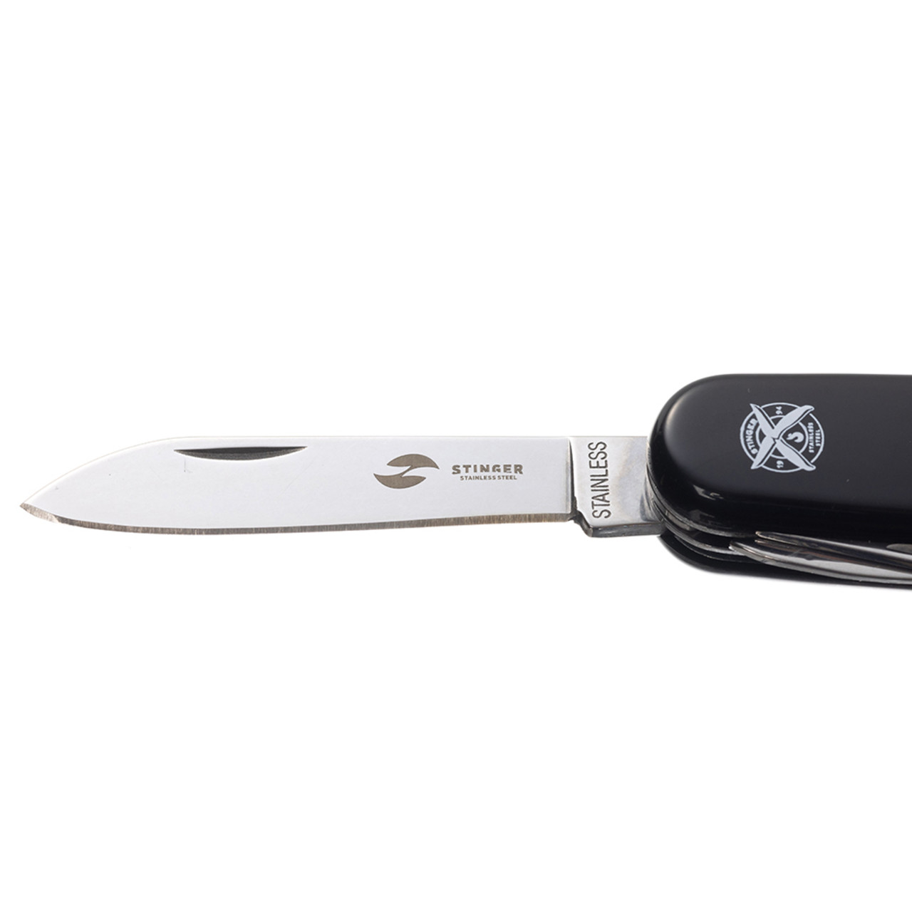 Stinger нож многофункциональный FK-K5018-6P (11 функций) сталь 420, рукоять ABS black
