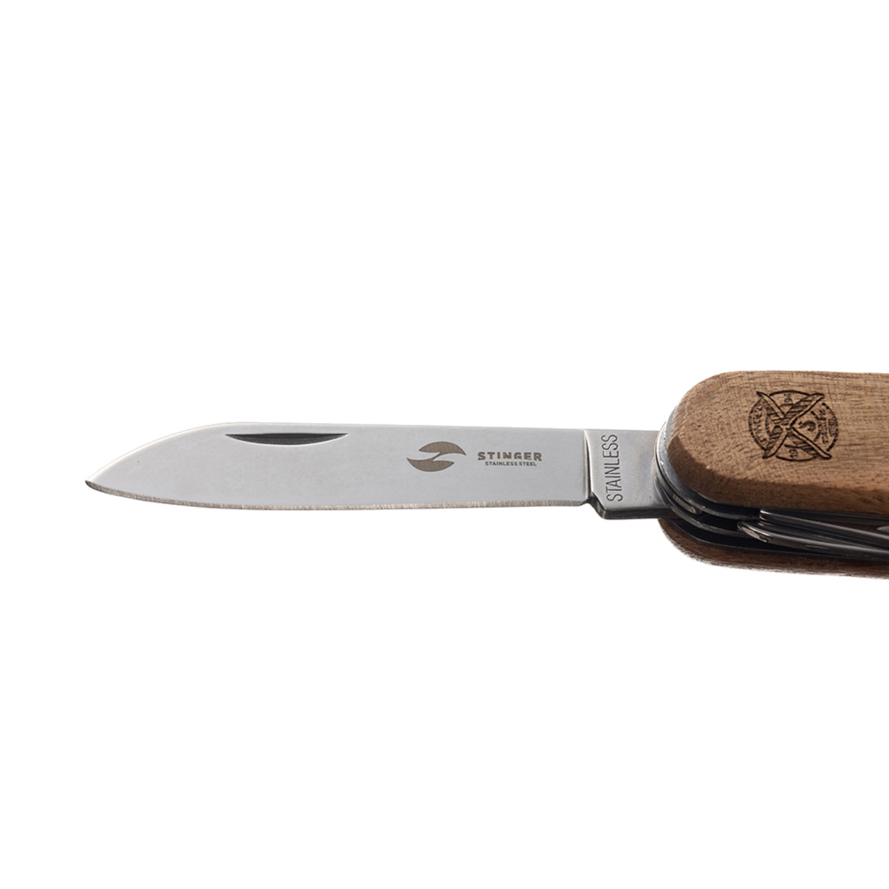 Stinger нож многофункциональный FK-K5019-6P (11 функций) сталь 420, рукоять Дерево сапеле