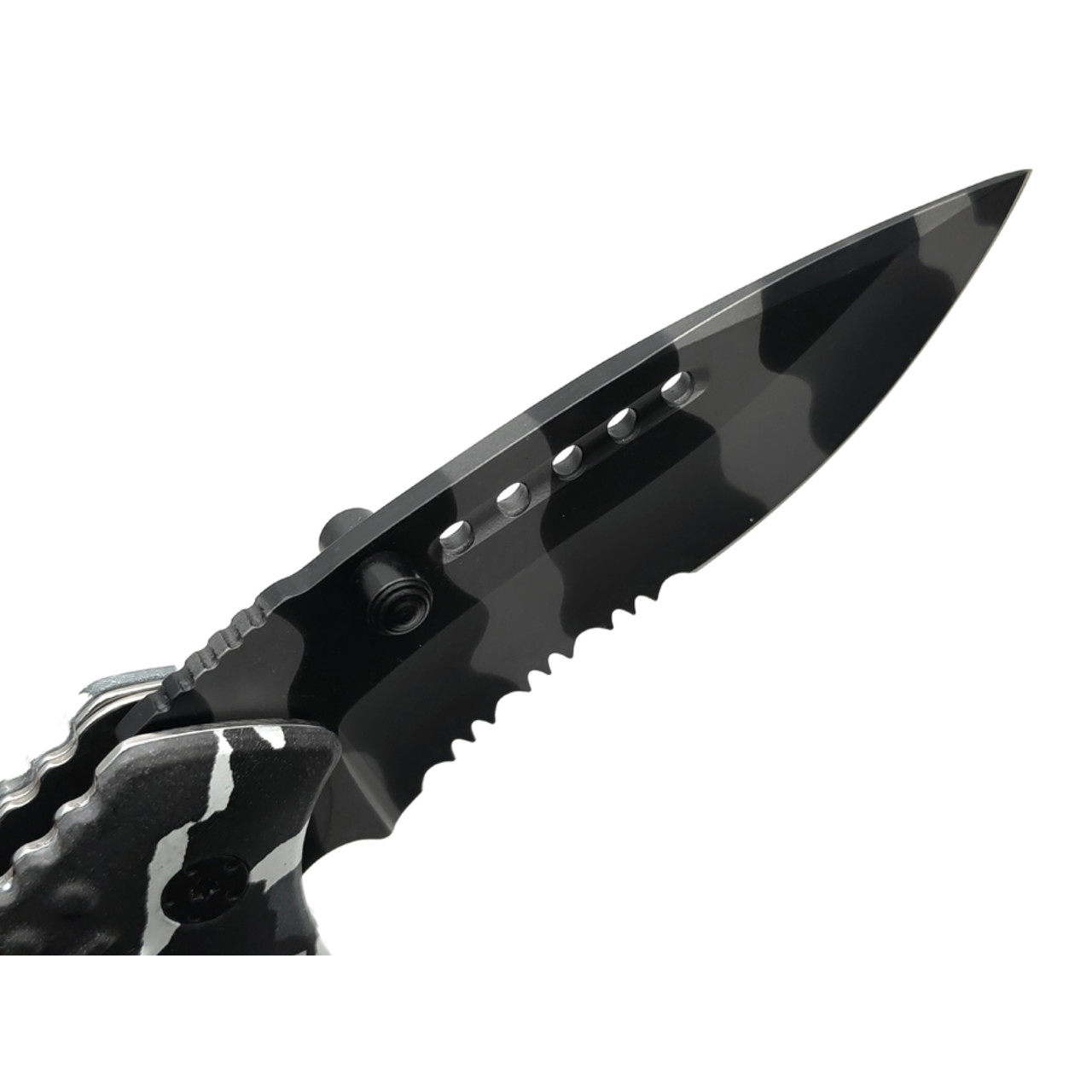 Stinger нож складной FK-006X сталь 3Cr13 камо полосы, рукоять Алюминий камо "Сибирь"