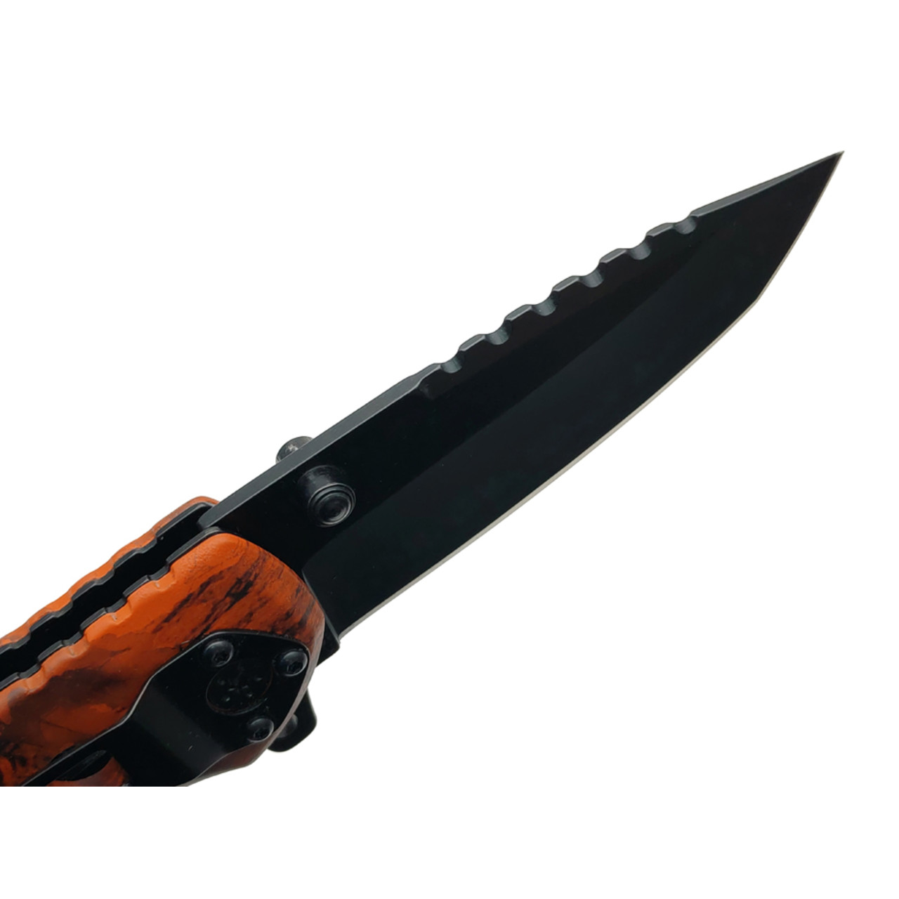Stinger нож складной FK-020OR сталь 3Cr13 black, рукоять Aluminum orange camo