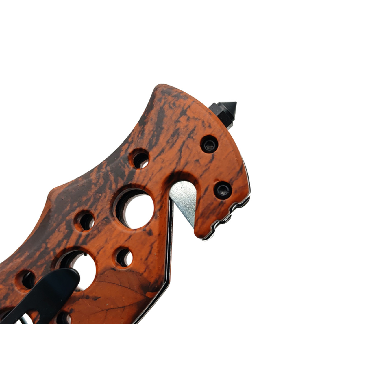 Stinger нож складной FK-020OR сталь 3Cr13 black, рукоять Aluminum orange camo