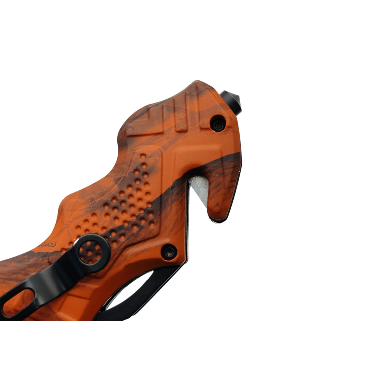 Stinger нож складной FK-018X сталь 3Cr13 black, рукоять Aluminum orange camo