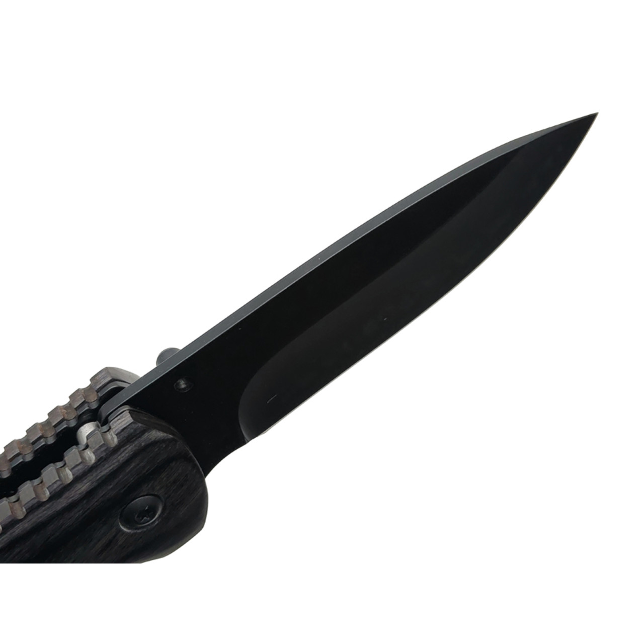 Stinger нож складной FK-1116BK сталь 3Cr13 black, рукоять Pakka wood, сталь