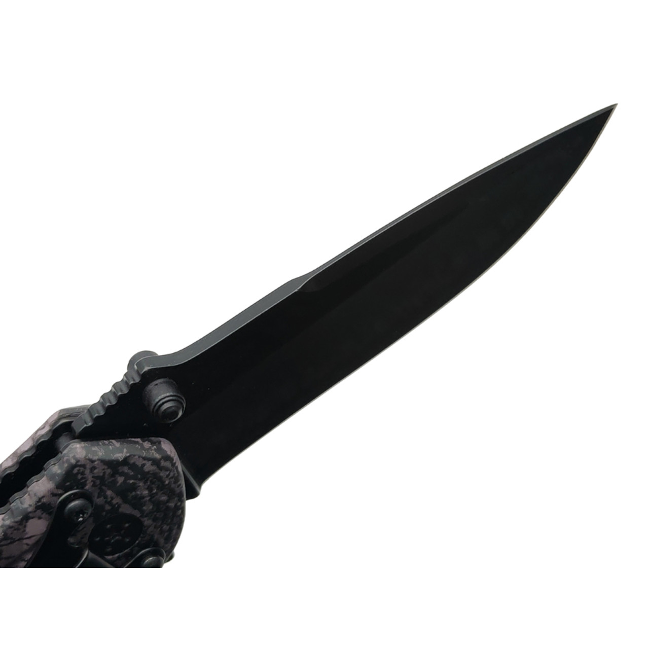 Stinger нож складной FK-019STR-CA сталь 3Cr13 black, рукоять Aluminum grey camo