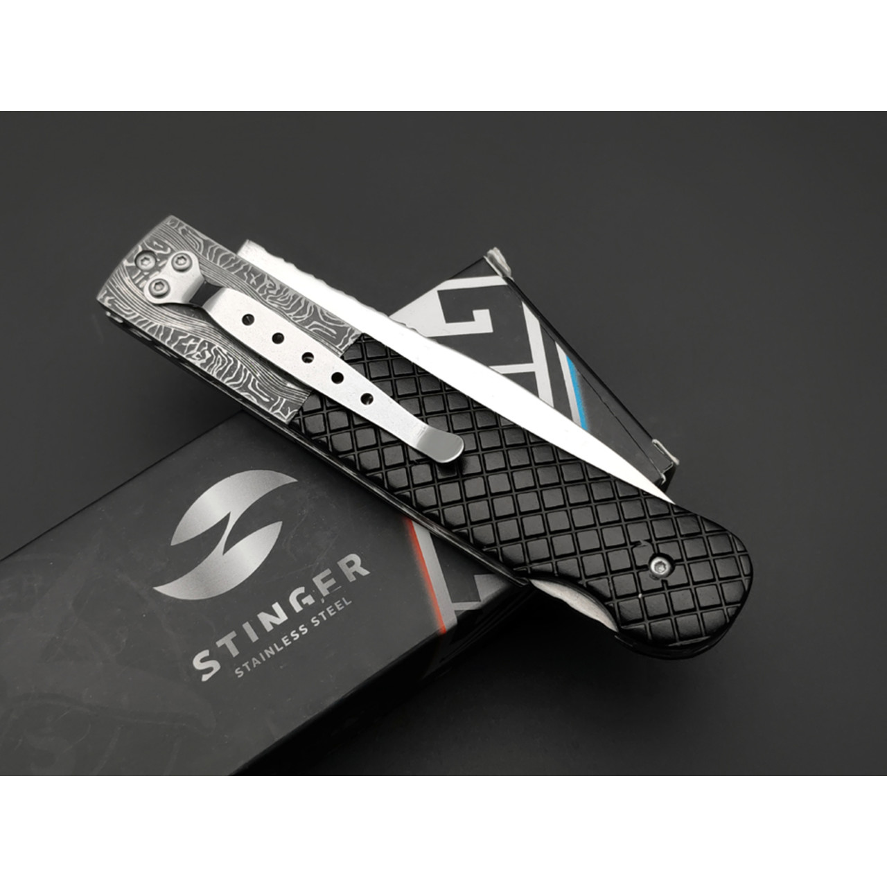 Stinger нож складной FB3021 сталь 420 полировка, рукоять Aluminum, сталь с травлением