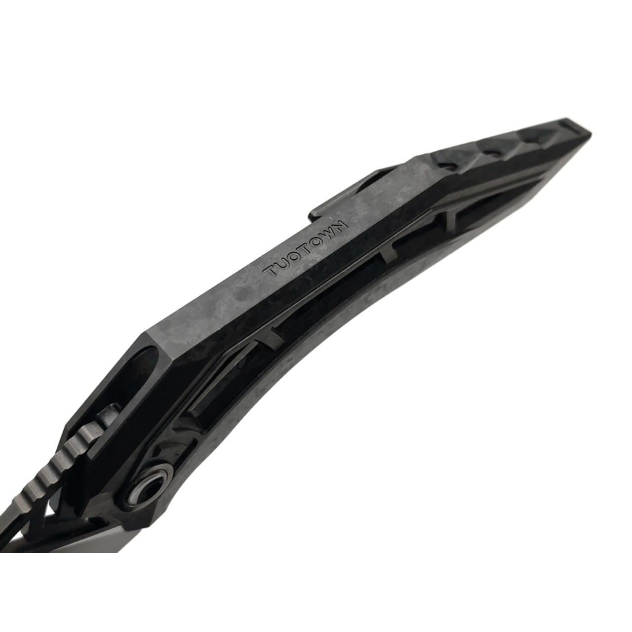 TuoTown складной нож Xenos Integral TXS-MKAB сталь TMAX DLC, рукоять Titanium Crystal black