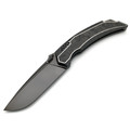 TuoTown складной нож Tiburon TTR-MKCD сталь TMAX DLC, рукоять Titanium Crystal black, Carbon fiber chaotic black TuoTown складной нож Tiburon TTR-MKCD сталь TMAX DLC, рукоять Titanium Crystal black, Carbon fiber chaotic black
