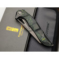 TuoTown складной нож Horridus 2 TAS2-MSCD сталь M390 DLC, рукоять Titanium TC4 DLC, Carbon fiber chaotic