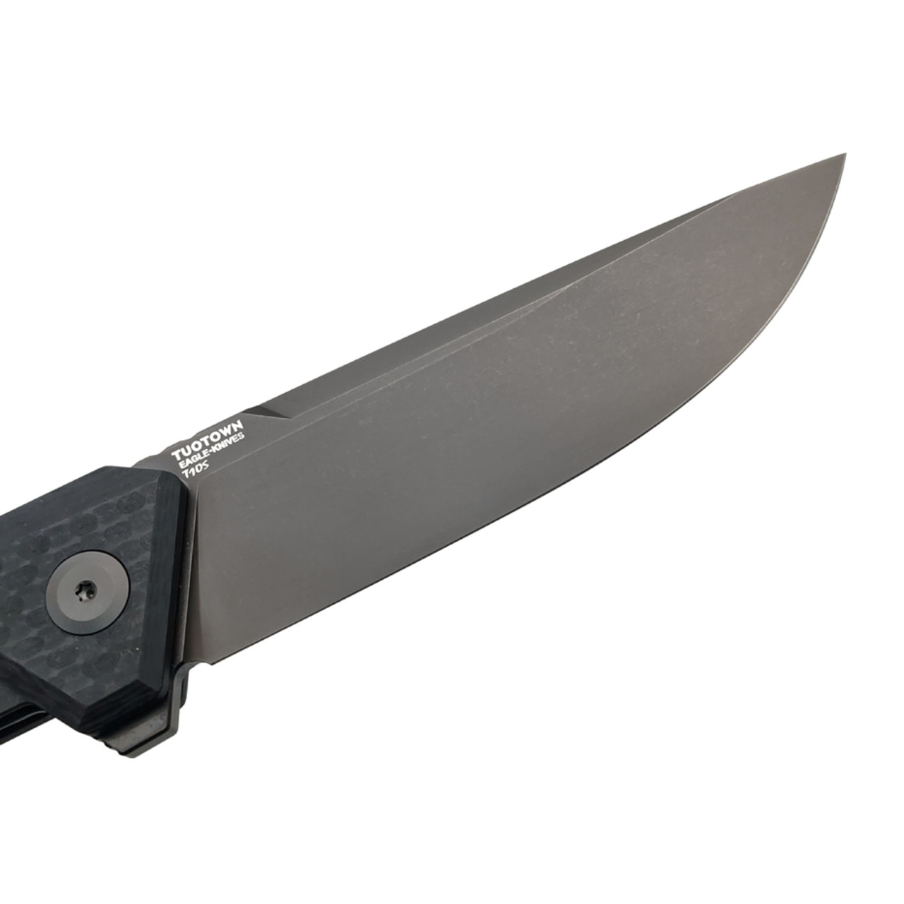 TuoTown и Eagle Knives складной нож Barhan Black сталь T10S PVD, рукоять G10 Карбон