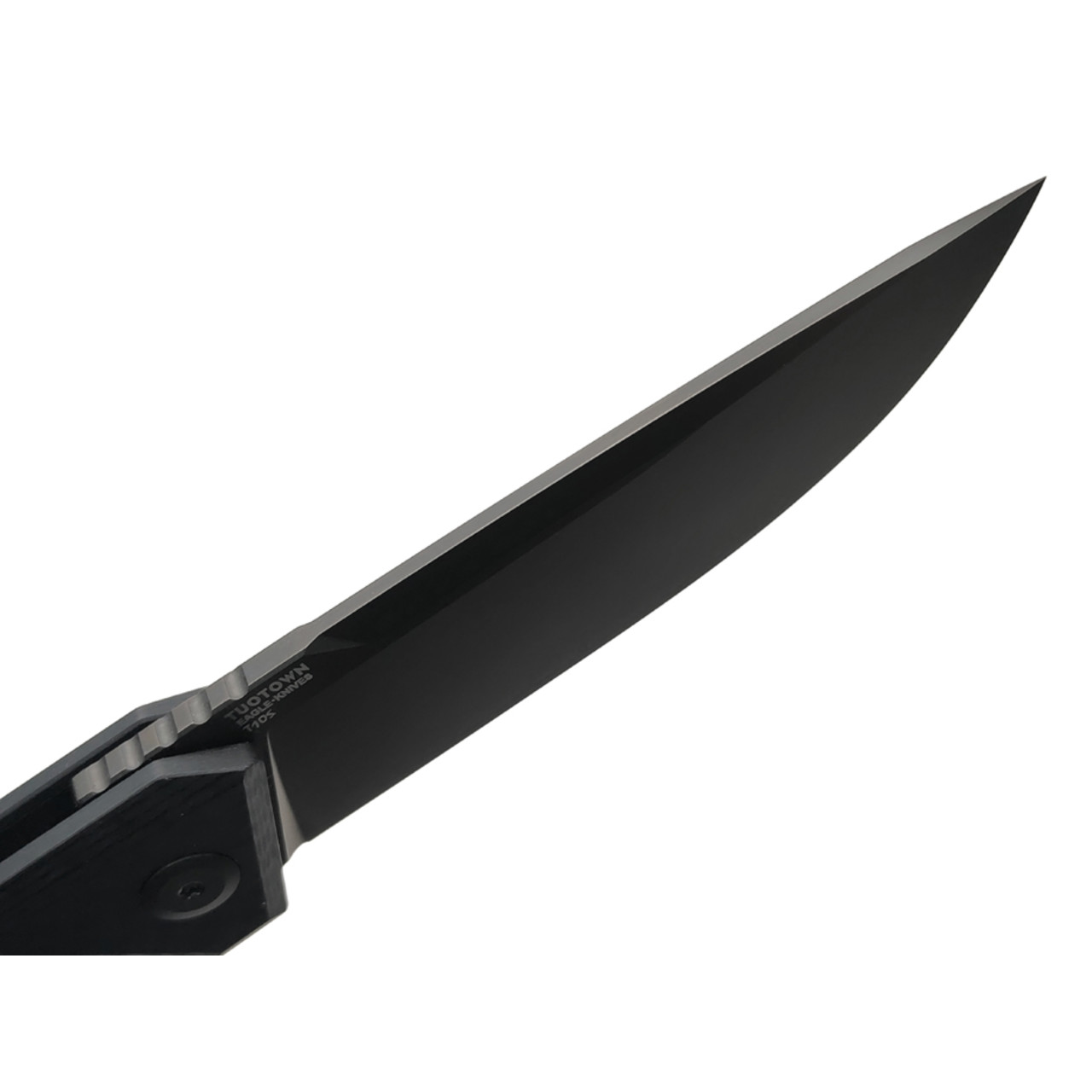 TuoTown и Eagle Knives складной нож Barhan Black сталь T10S PVD, рукоять G10 Карбон