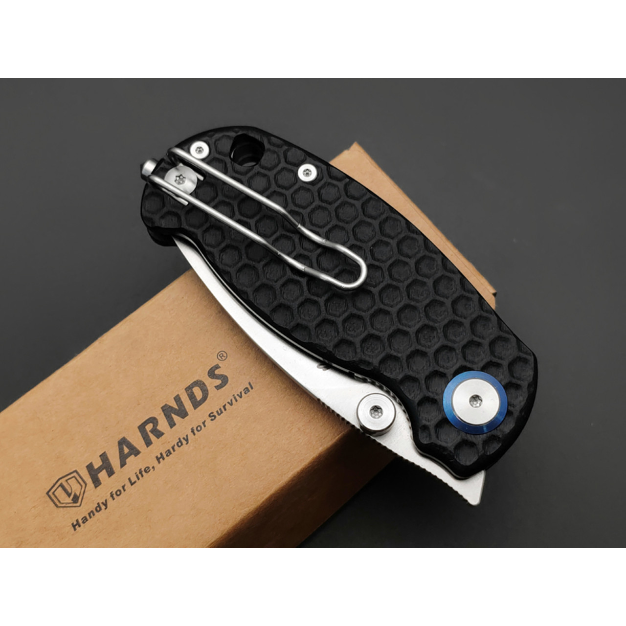 Harnds складной нож Bee CK5016BK-S сталь D2 satin, рукоять G10 black