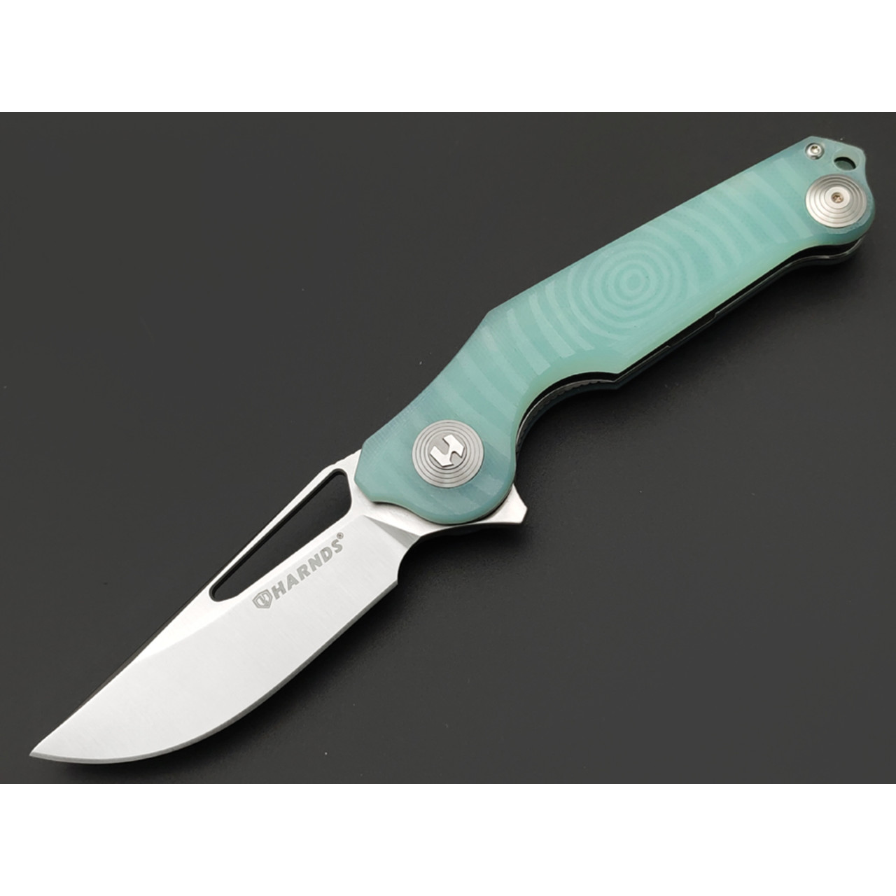 Harnds складной нож Time CK9178TC-S сталь 14C28N satin, рукоять G10 jade