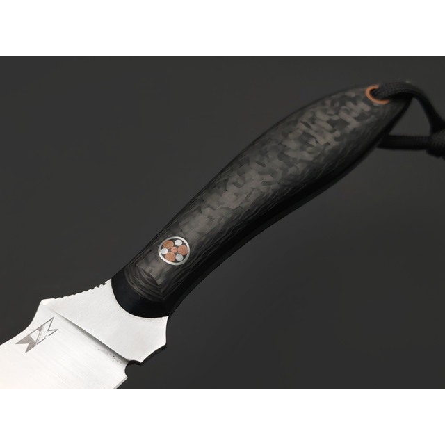 7 ножей нож Канадец сталь PGK satin, рукоять Carbon fiber, G10 black, мозаичный пин