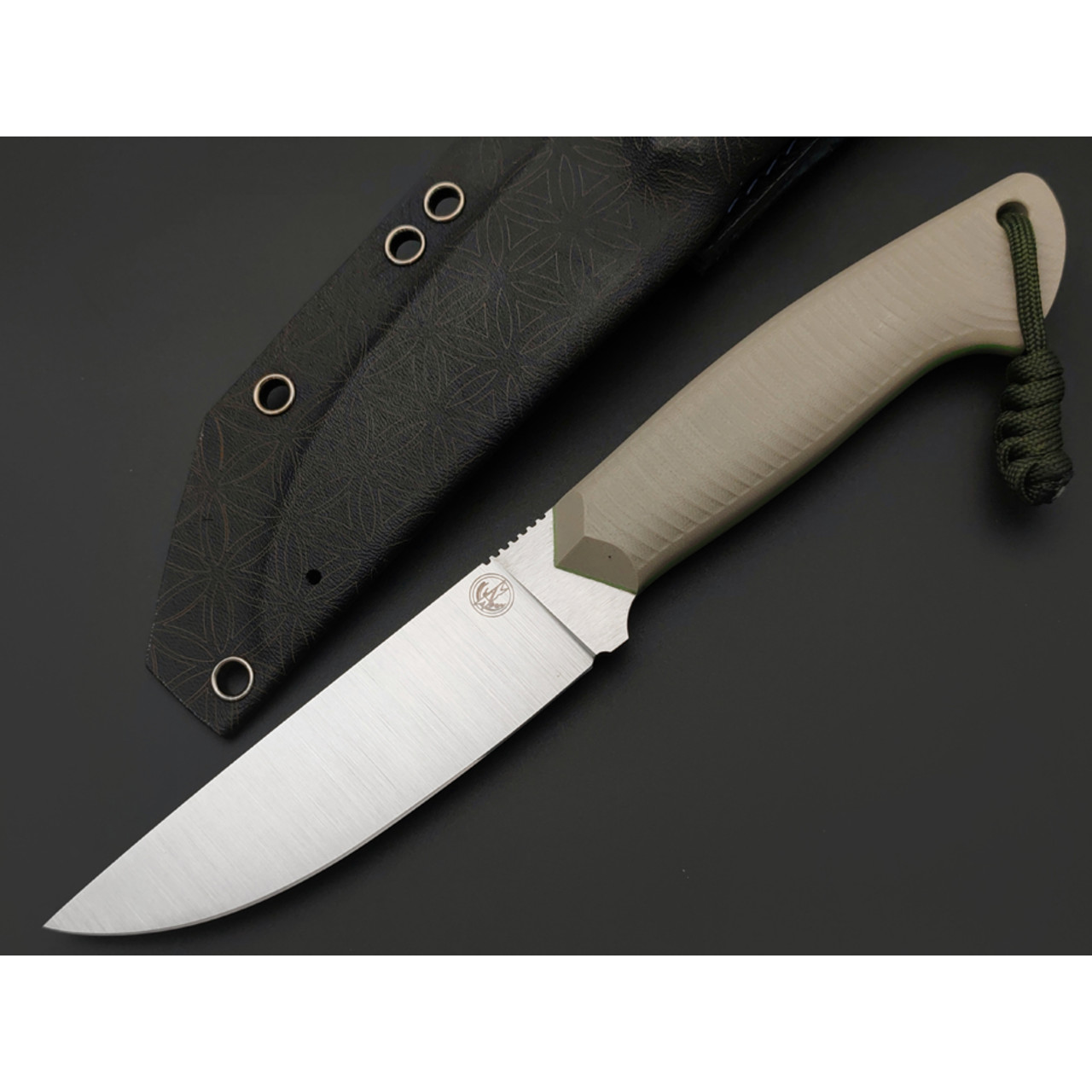 7 ножей нож Айсберг гибрид сталь VG-10 satin, прямые спуски, рукоять G10 tan & green