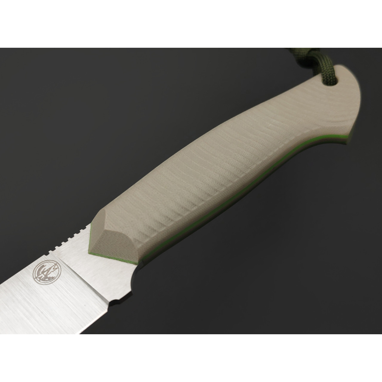 7 ножей нож Айсберг гибрид сталь VG-10 satin, прямые спуски, рукоять G10 tan & green