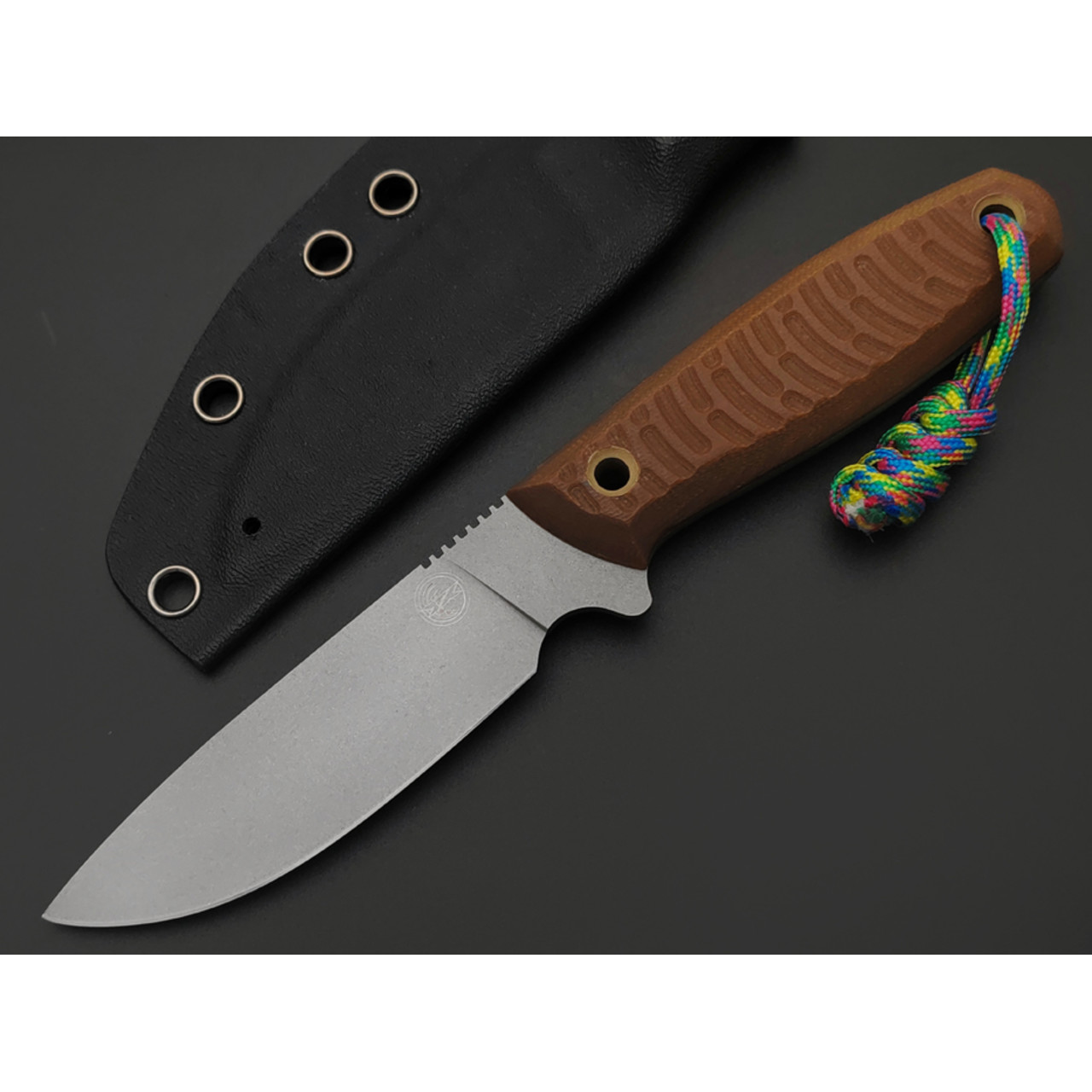 7 ножей нож Handy малый сталь VG-10 bead blast, рукоять G10 brown, ножны Kydex black