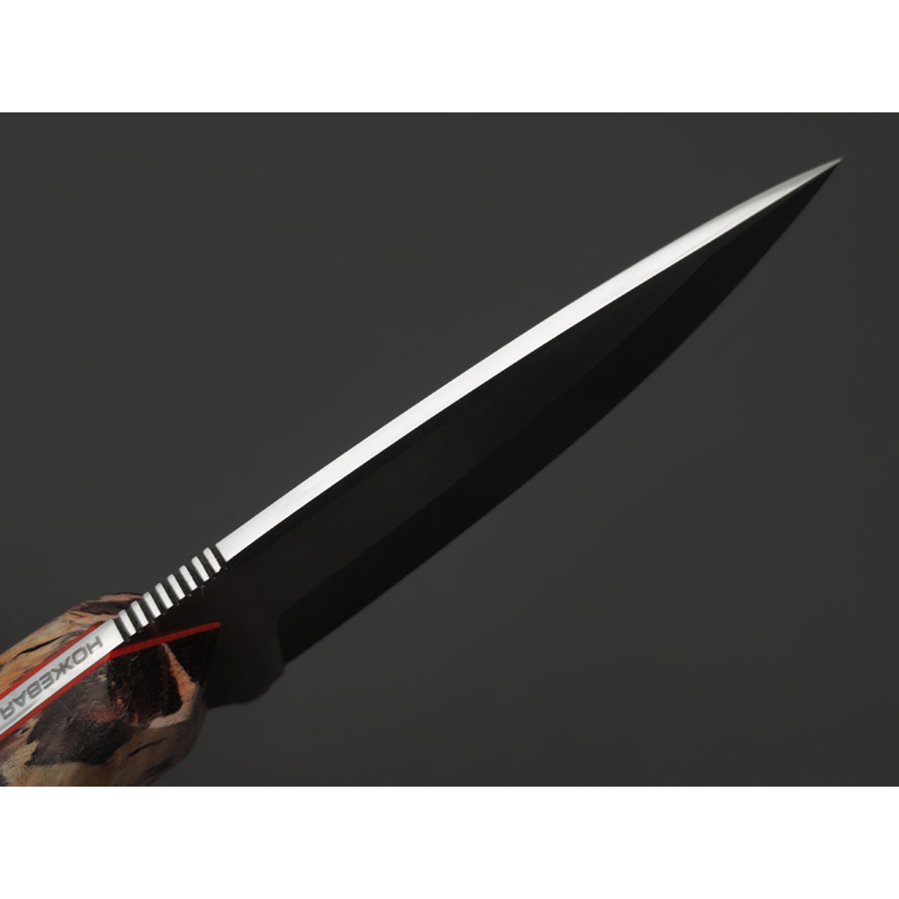7 ножей нож Джек малый сталь VG-10 satin, рукоять стаб. Кап клёна, G10 red, латунь