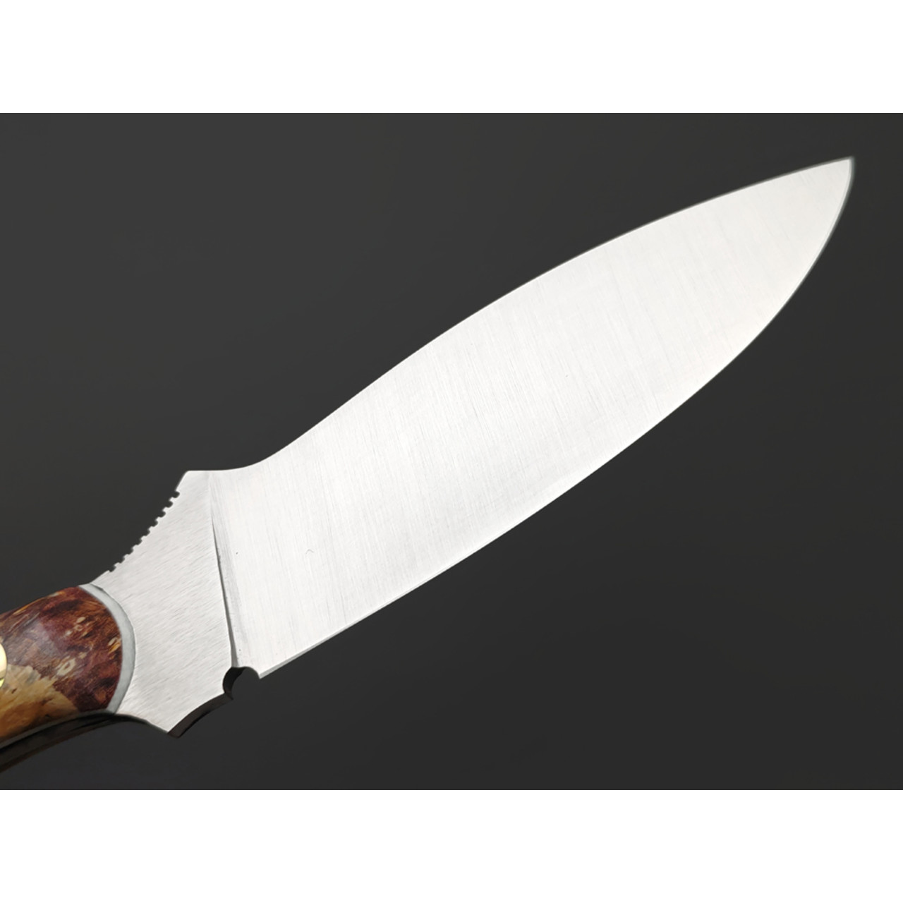 7 ножей нож Канадец сталь VG-10 satin, рукоять стаб. Кап клёна, G10 white, латунь