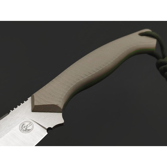 7 ножей нож Пиранья гибрид сталь VG-10 satin, рукоять G10 tan & green
