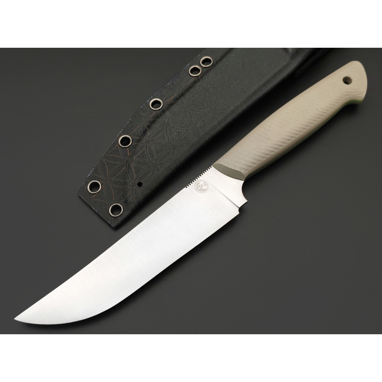 7 ножей нож ТехноПчак гибрид сталь VG-10 satin, спуски конвекс, рукоять G10 tan & green