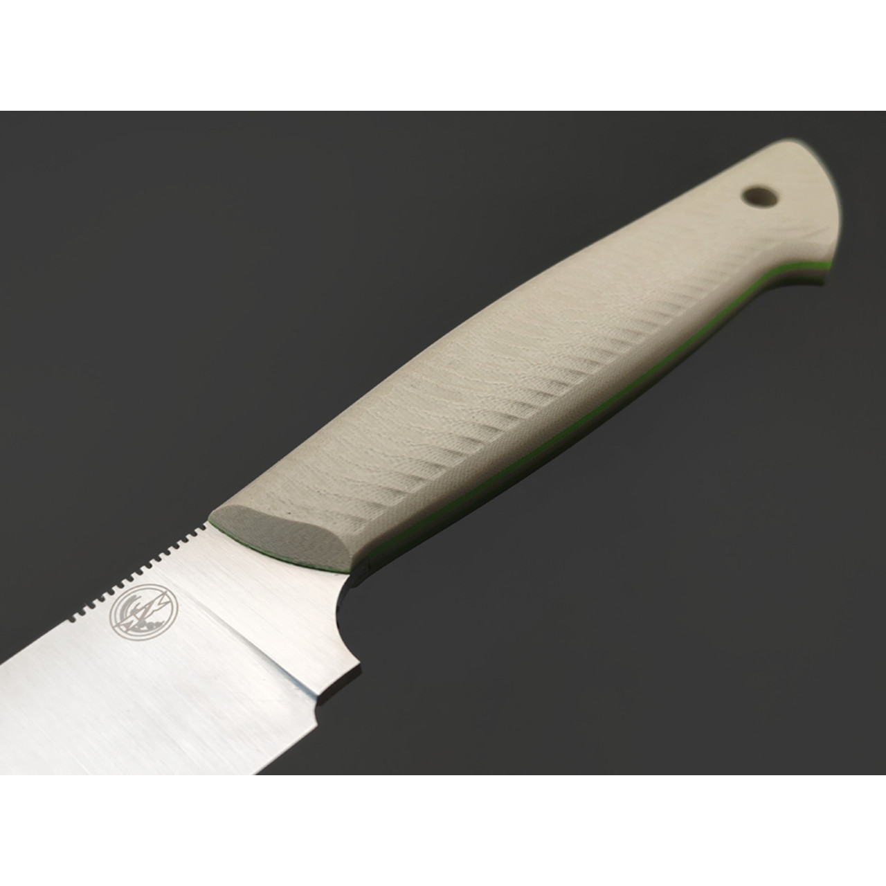 7 ножей нож ТехноПчак гибрид сталь VG-10 satin, спуски конвекс, рукоять G10 tan & green
