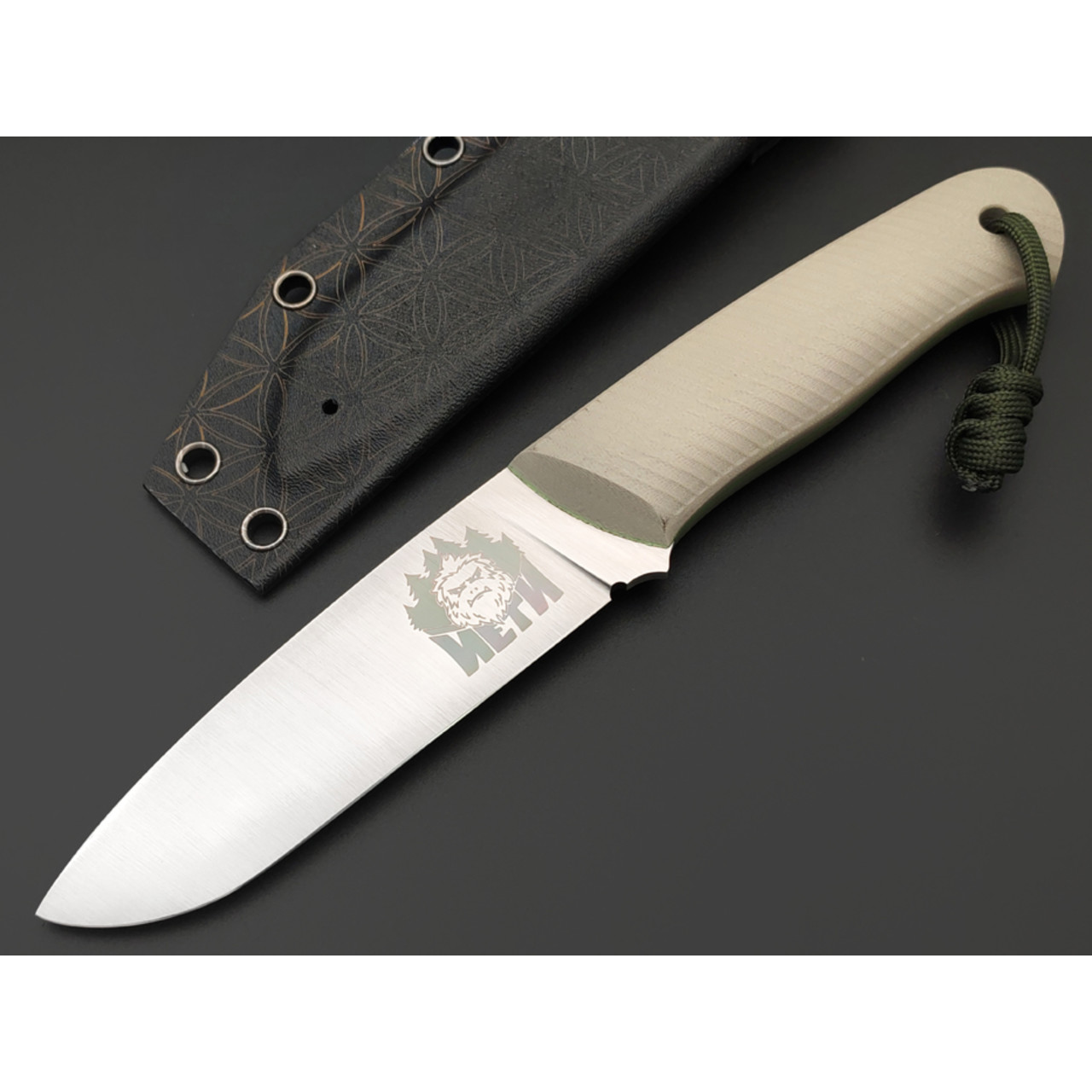 7 ножей нож Йети гибрид сталь VG-10 satin, спуски конвекс, рукоять G10 tan & green