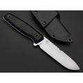 Нож с Котом Тир сталь Aus-10Co satin, рукоять G10 black, Kydex black Нож с Котом Тир сталь Aus-10Co satin, рукоять G10 black, Kydex black