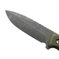 Нож с Котом Жак сталь Aus-10Co блэквош, рукоять G10 olive, Kydex olive