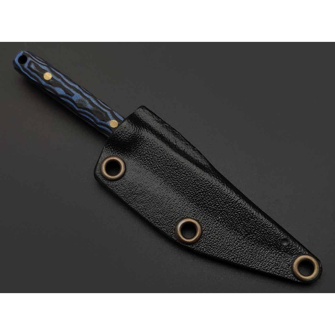 Андрей Кулаков нож Шило-С KUL0143 сталь K110, рукоять G10 laminate black & blue