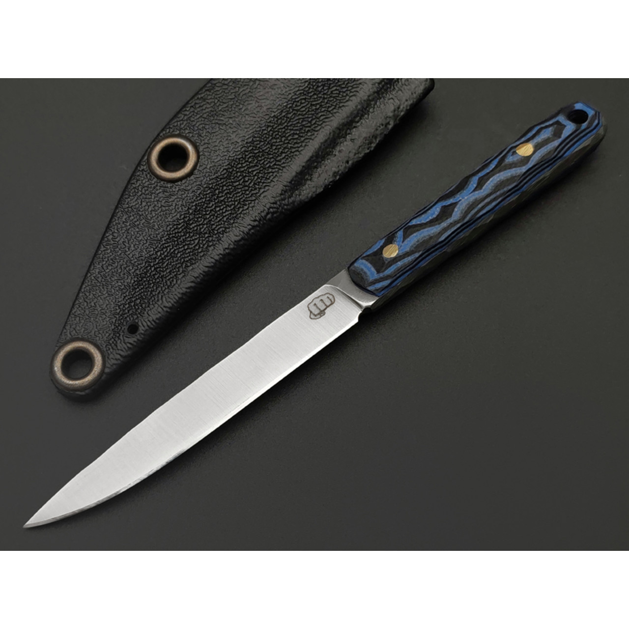 Андрей Кулаков нож Шило-С KUL0143 сталь K110, рукоять G10 laminate black & blue