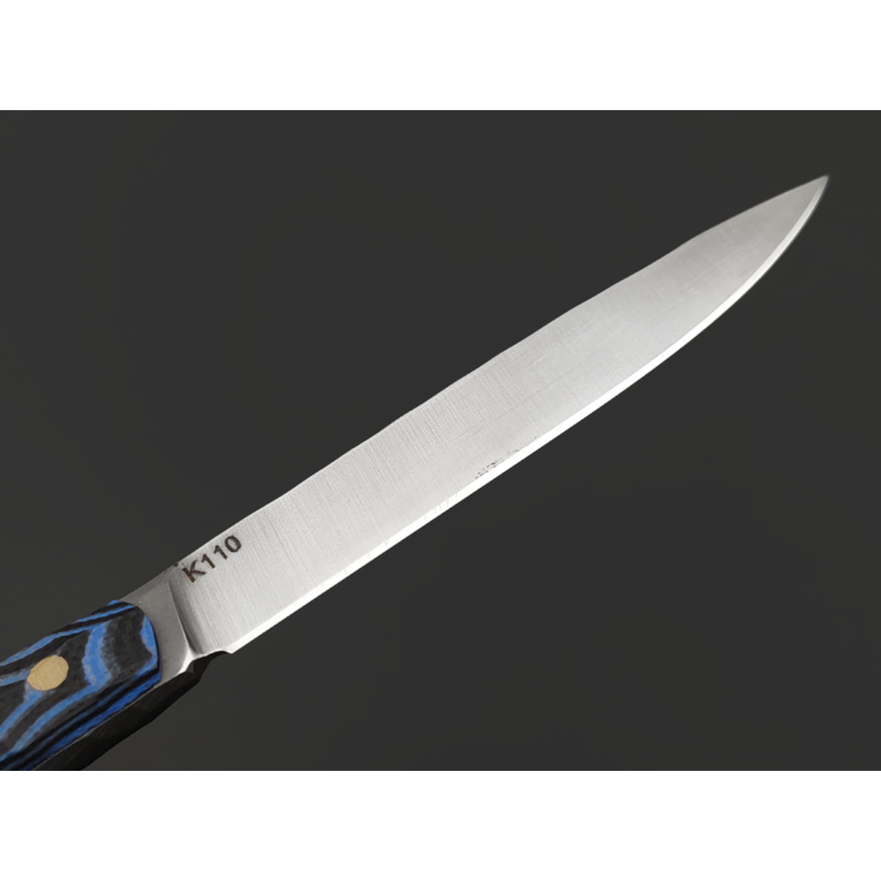 Андрей Кулаков нож Шило-С KUL0143 сталь K110, рукоять G10 laminate black & blue