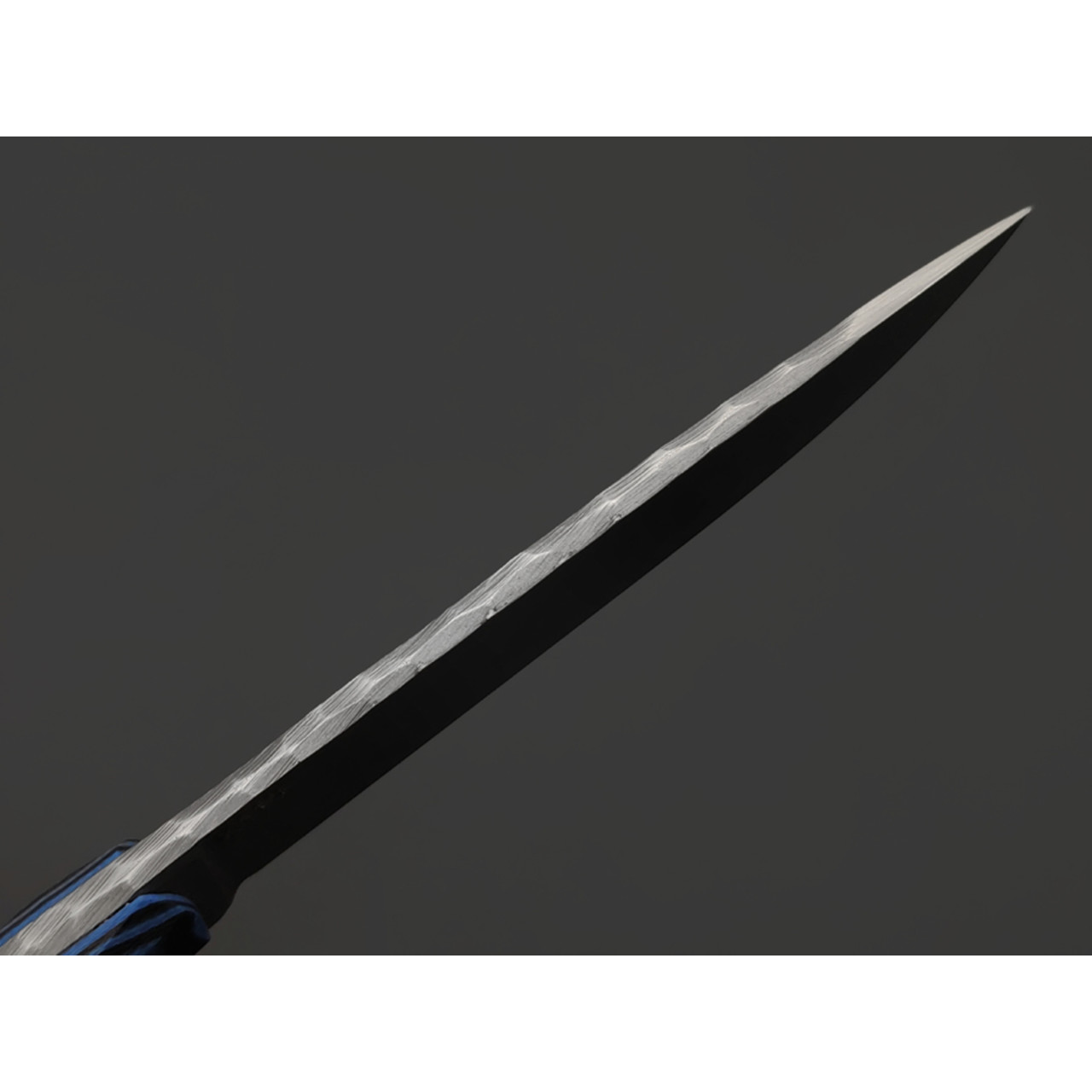 Андрей Кулаков нож Шило-С KUL0143 сталь K110, рукоять G10 laminate black & blue