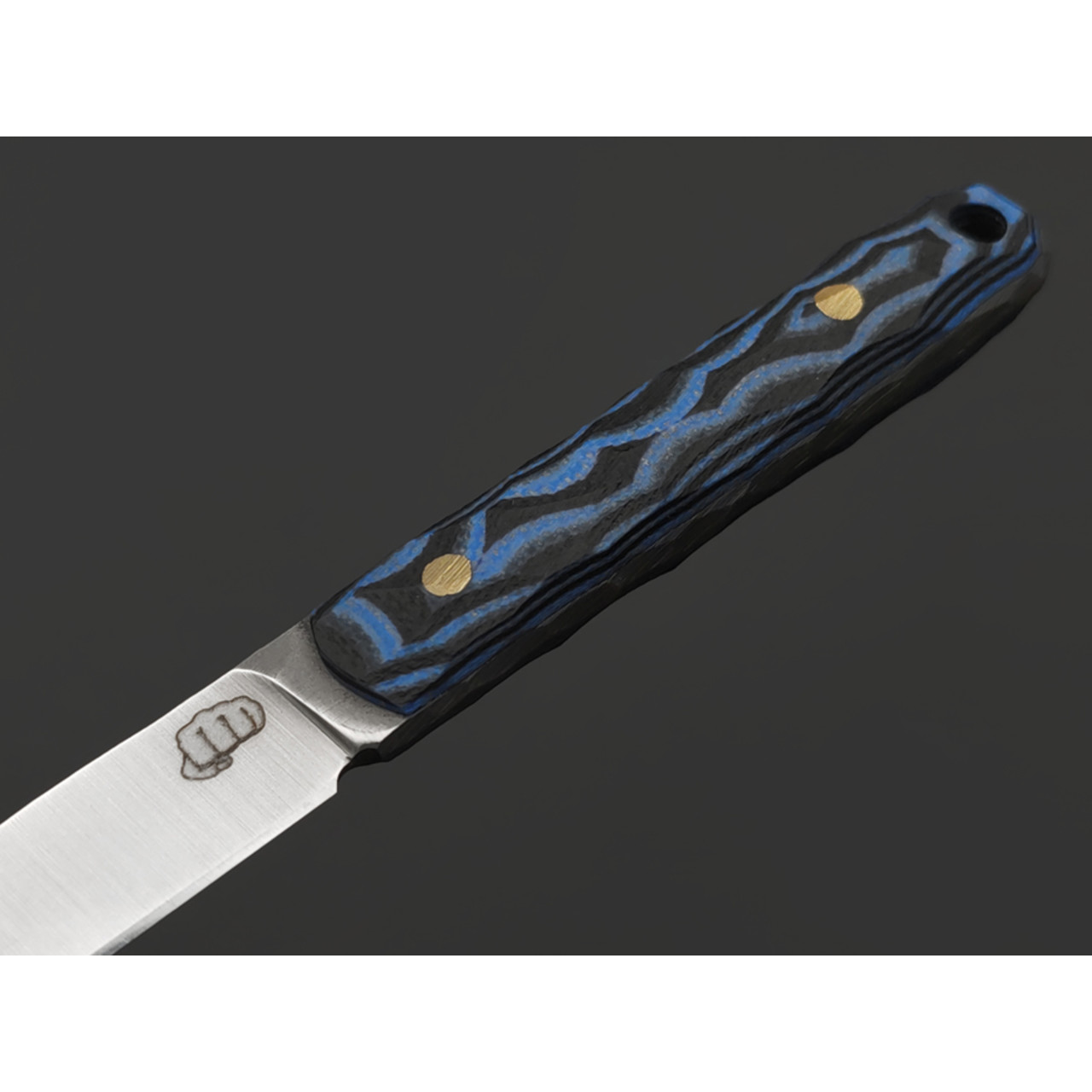 Андрей Кулаков нож Шило-С KUL0143 сталь K110, рукоять G10 laminate black & blue