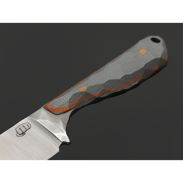 Андрей Кулаков нож KUL0144 сталь K110, рукоять G10 grey & orange