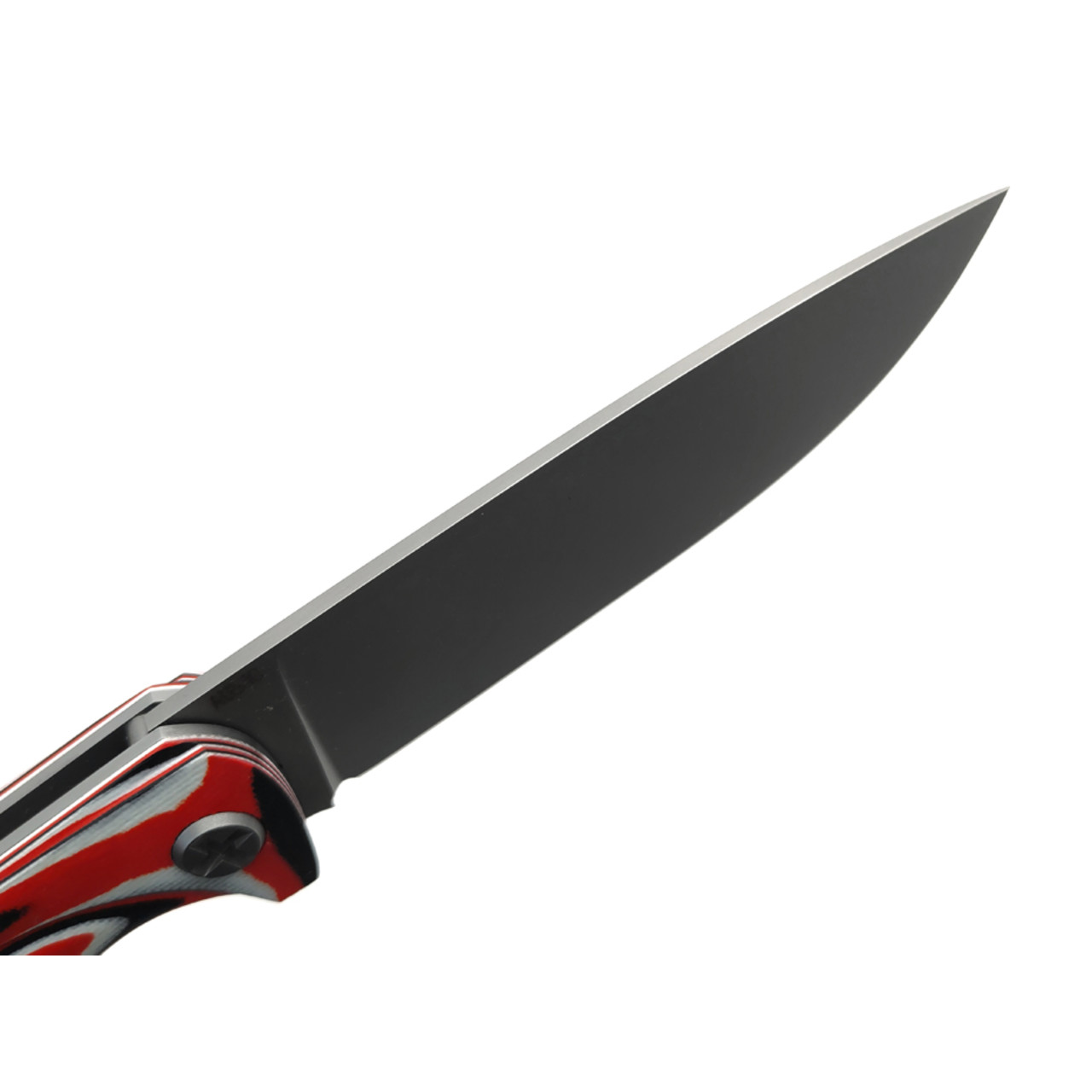 Saro нож Чиж Плюс, сталь Aus-10, рукоять G10 red, black & white