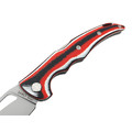 Saro нож Кайман XL сталь K110 bead blast, рукоять G10 red, black & white
