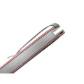 Saro нож Кайман XL сталь K110 bead blast, рукоять G10 red, black & white