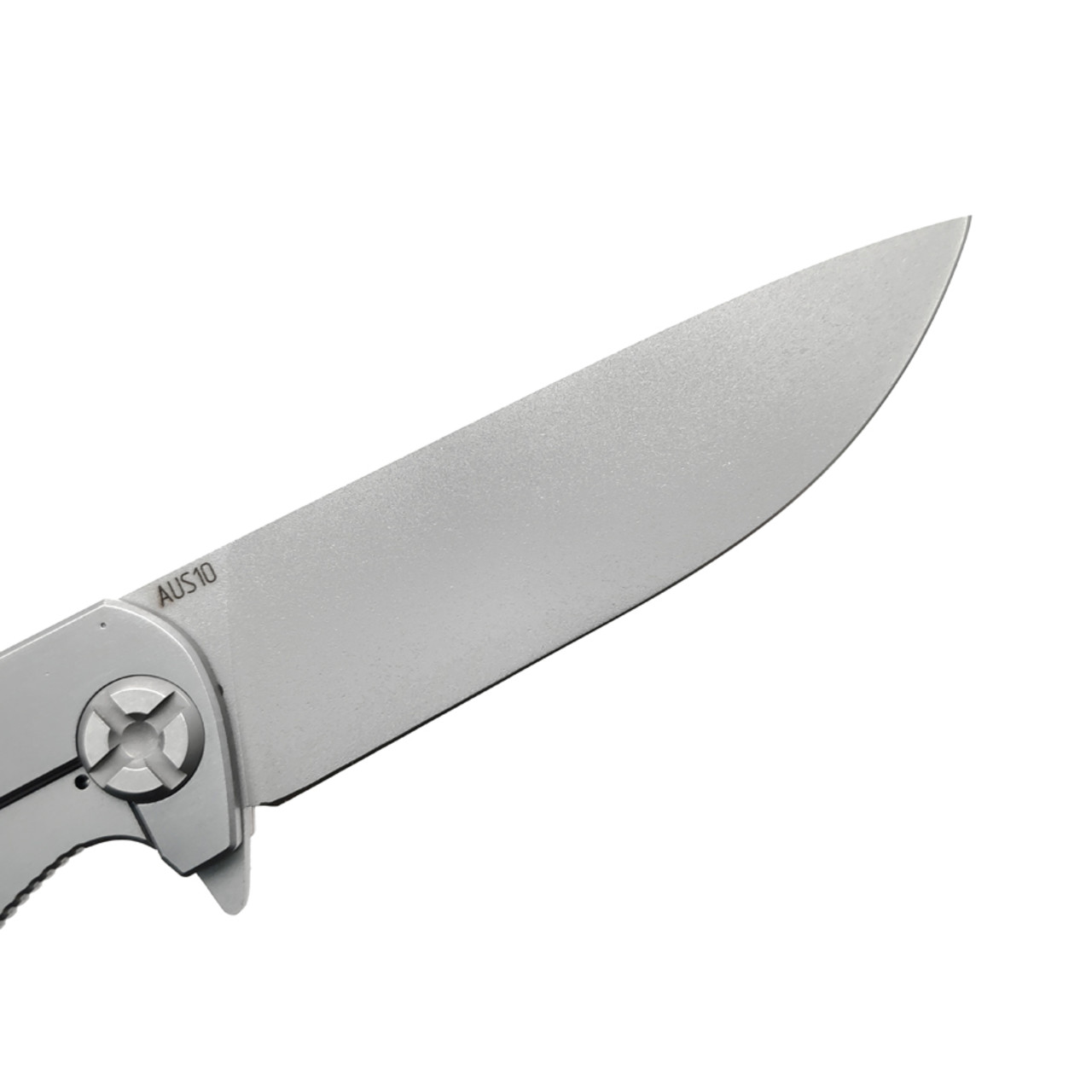 Saro нож Чиж Next сталь Aus-10, рукоять G10 red, white & black