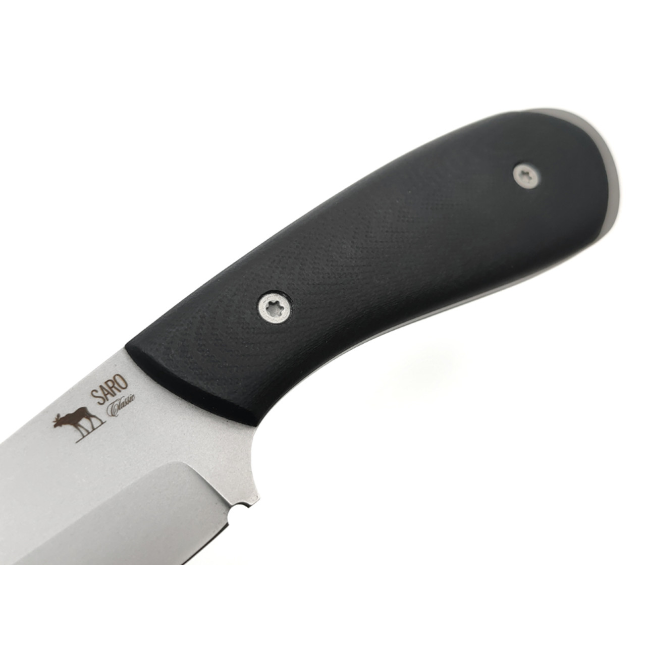 Saro нож Лис Танто сталь K110, рукоять G10 black