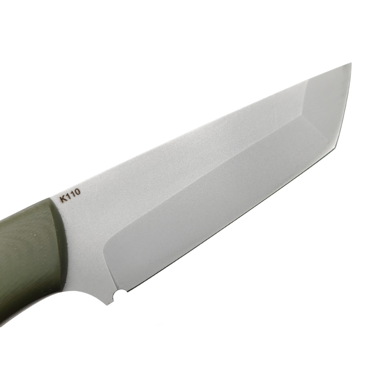 Saro нож Лис Танто сталь K110, рукоять G10 olive