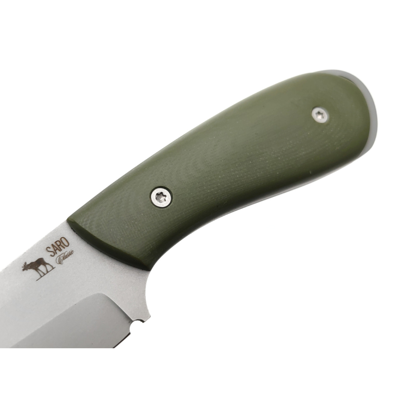 Saro нож Лис Танто сталь K110, рукоять G10 olive
